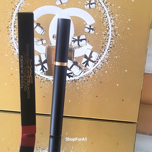 Mac Cosmetics Powder Kiss Velvet Blur Slim Stick Lipstick | Ruby New | Brand New - Picture 2 of 9